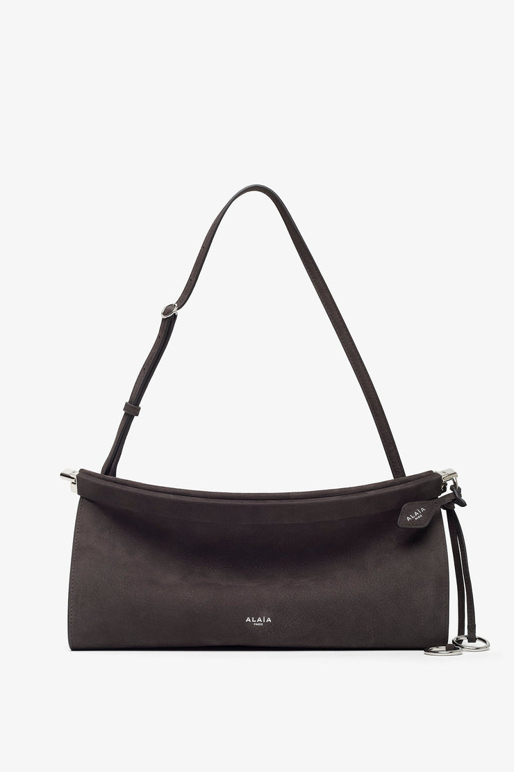 Le Click east west medium grey bag