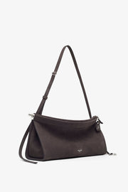 Le Click east west medium grey bag