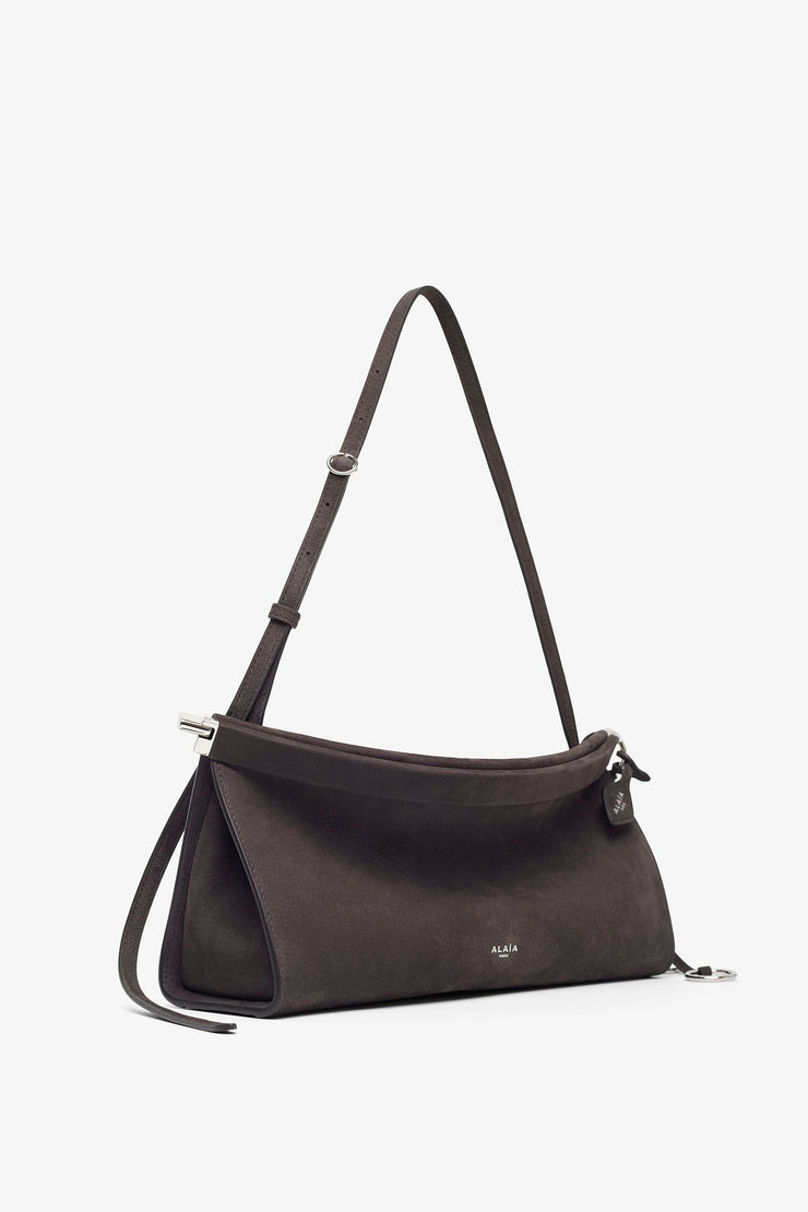 Le Click east west medium grey bag