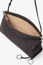 Le Click east west medium grey bag