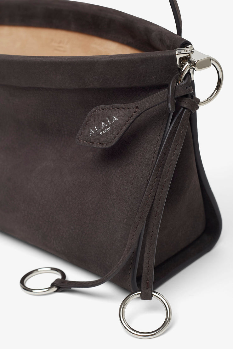 Le Click east west medium grey bag