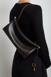 Le Click east west medium brown bag