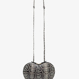 Le Coeur black and white crossbody bag