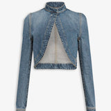Cropped denim jacket