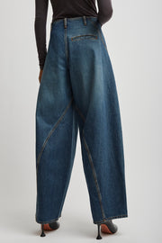 Denim cargo pants