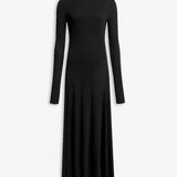 Heart black jersey dress