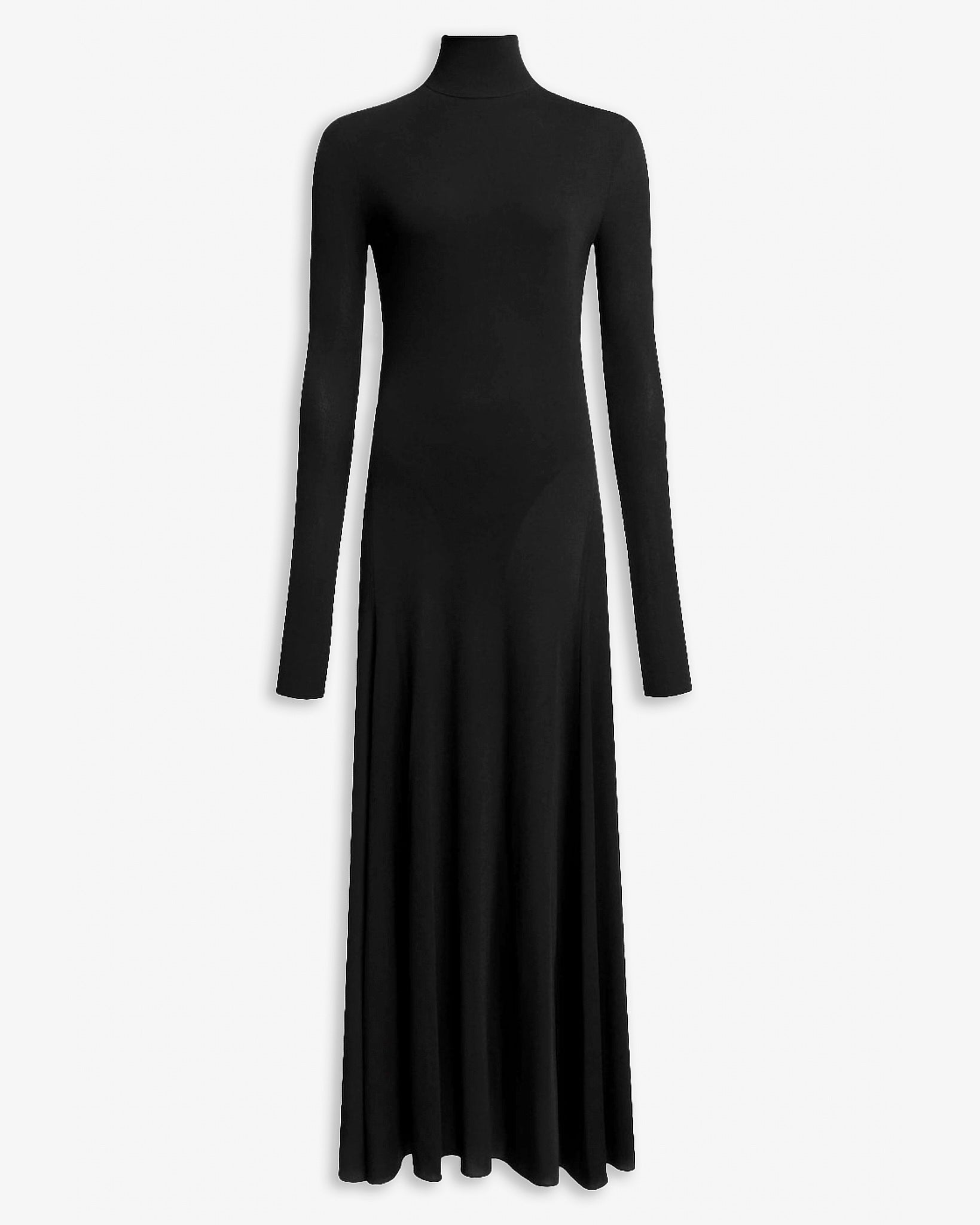 alaia jersey dress Strapless gathered jersey maxi dress in brown - Alaia