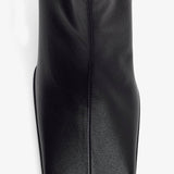 Black 90 leather ankle boots