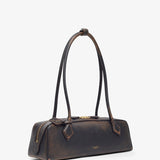 Le Teckel Medium ebony black bag