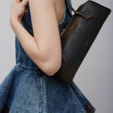 Le Teckel Medium ebony black bag