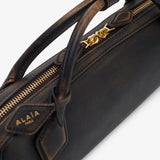 Le Teckel ebony black clutch