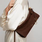 Le Click EW Medium brown nubuck bag