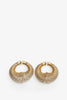 Spiral Hoops gold earrings