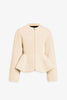 Ivory peplum jacket