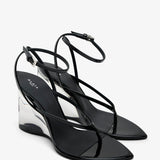 Strappy 90 thong wedge sandals