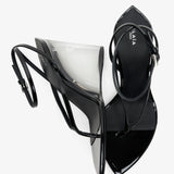 Strappy 90 thong wedge sandals