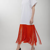 Fringed white T-Shirt