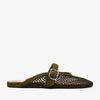 Alaïa Green suede mesh ballet mules