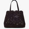 Alaïa Mina 25 vienne brown suede tote bag