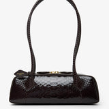 Le Teckel Small brown leather bag