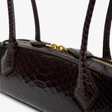 Le Teckel Small brown leather bag