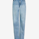 Straight denim pants
