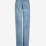 Straight denim pants