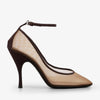 Alaïa Transparent amber strappy pumps