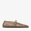 Alaïa Beige mesh ballet flats