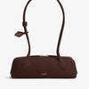 Alaïa Le teckel small brown suede bag