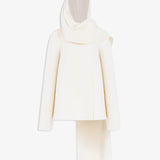 Wool scarf coat