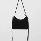 Phoebe Philo Gig small black suede shoulder bag