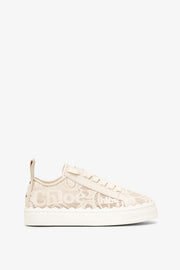 Lauren beige lace sneakers