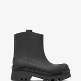 Raina black rubber rain boots