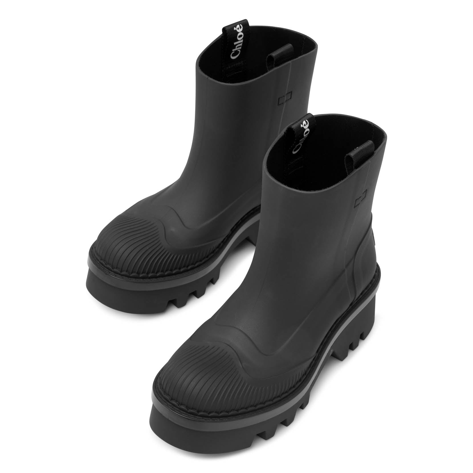 Chloé | Raina black rubber rain boots | Savannahs