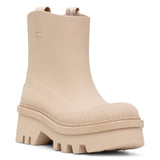 Raina beige rubber rain boots