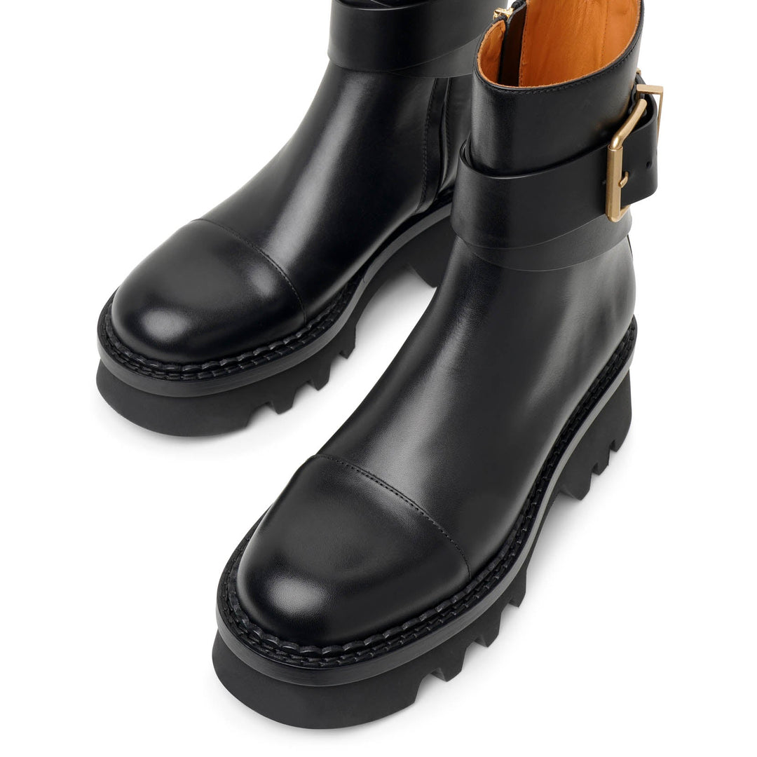 Chloé | Owena black leather ankle boots | Savannahs