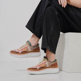 Nama brown mesh sneakers