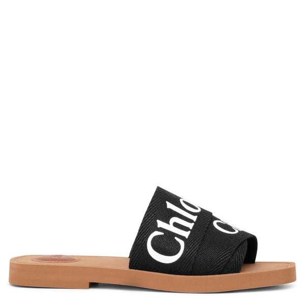 Chloé | Woody black slide sandals | Savannahs