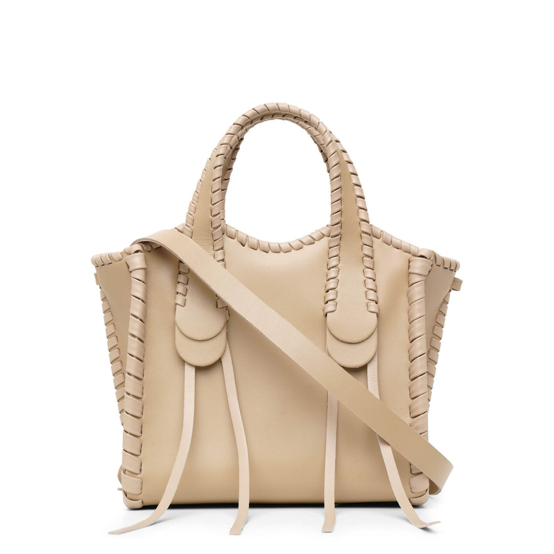 Chloé | Mony small beige leather tote bag | Savannahs