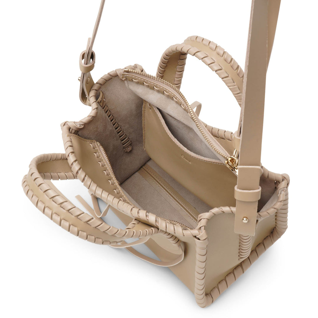 Chloé | Mony small beige leather tote bag | Savannahs