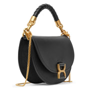 Marcie black leather crossbody bag