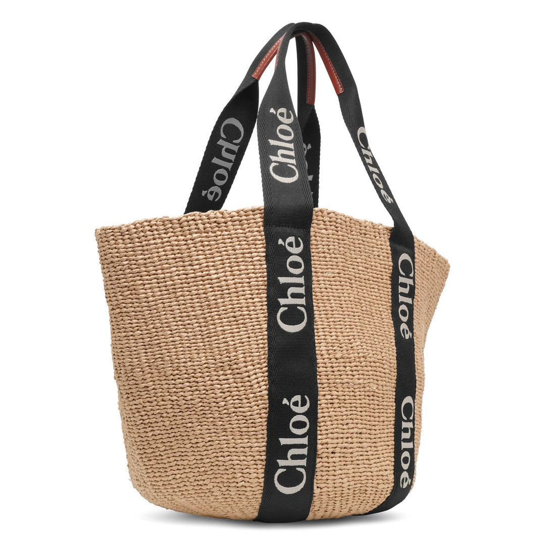 【CHLOE】BROWN RAFFIA TOTE Chloé Chloé Carry Tote Bag In Raffia Effect Fibers | Chloé US