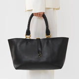 Marcie tote black leather tote bag