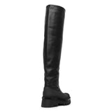 Raina black overknee leather boots