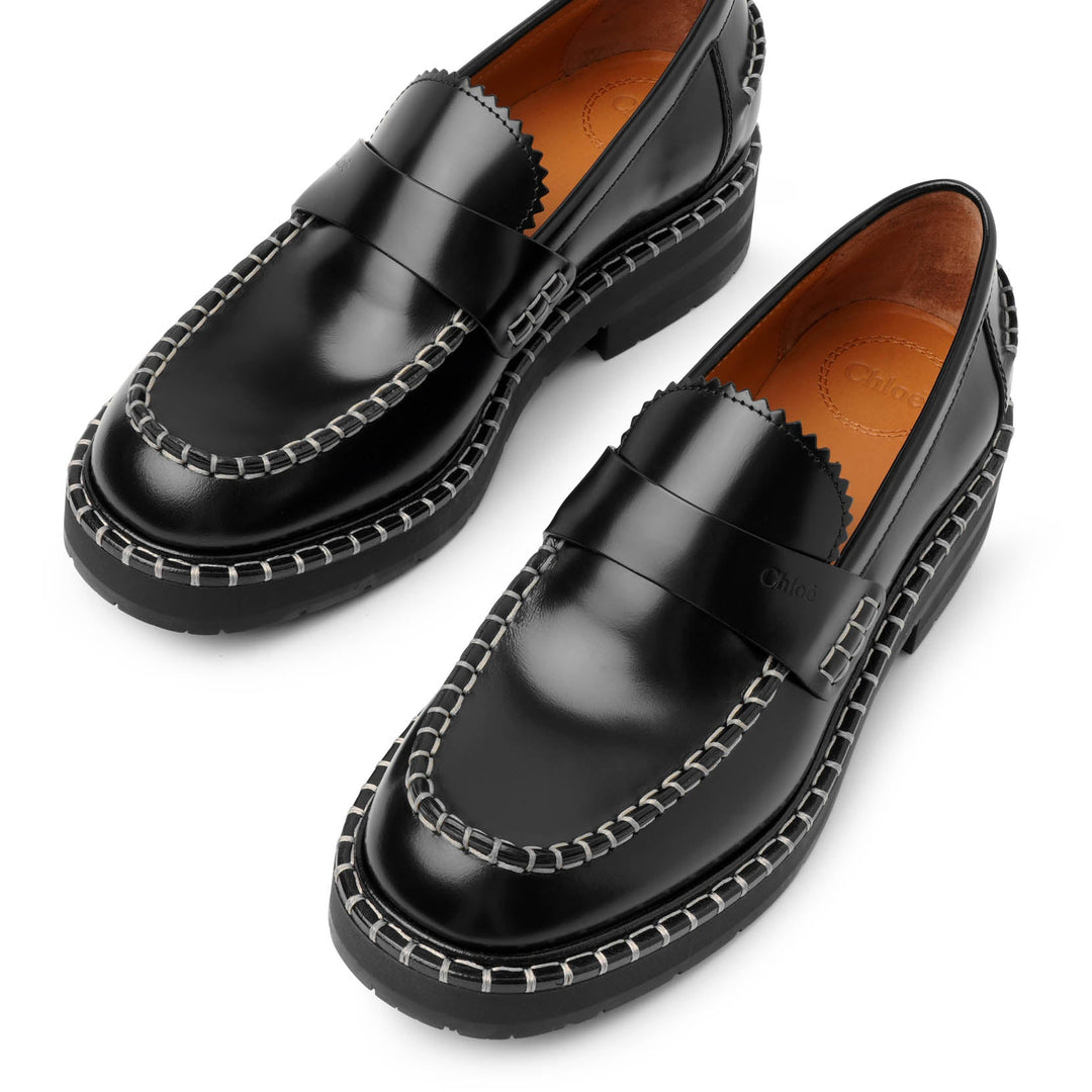 【関税込み】Chloe ブラック Noua ローファー Chloé | Noua black leather loafers | Savannahs