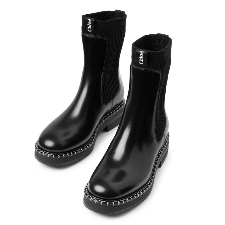 Chloé | Noua black leather ankle boots | Savannahs