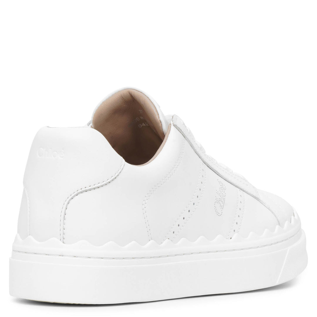 Chloe ワイトレックレイフシンス CHC23UDP02152 107 Chloé | Lauren white leather sneakers | Savannahs
