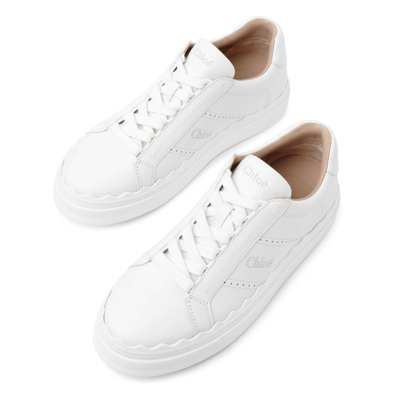Chloé | Lauren white leather sneakers | Savannahs
