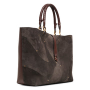 Marcie large brown tote bag